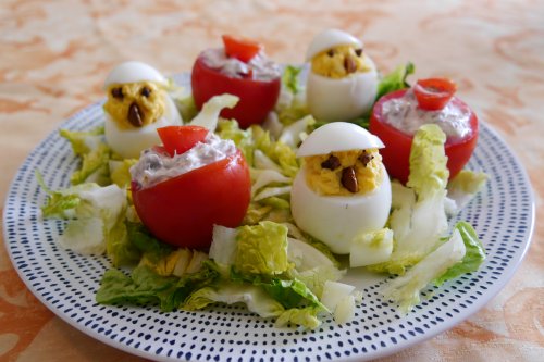 tomate farcie oeuf mimosa- votre dieteticienne - valerie coureau